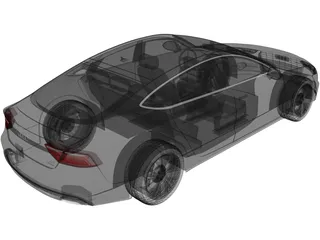 Audi A7 Sportback (2015) 3D Model