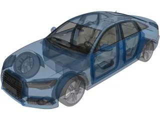 Audi A6 TFSI (2017) 3D Model