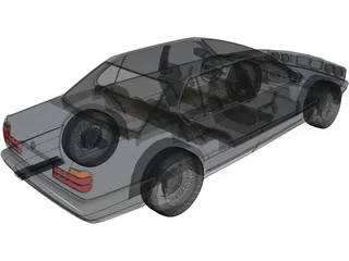 BMW 7-series E32 3D Model