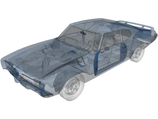 Pontiac GTO Judge Hard Top 3D Model