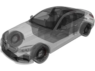 Mercedes-Benz C63 AMG Coupe (2017) 3D Model