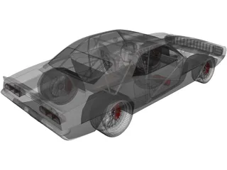 Chevrolet Camaro SS RS (1969) 3D Model