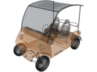 Golf Cart 3D Model