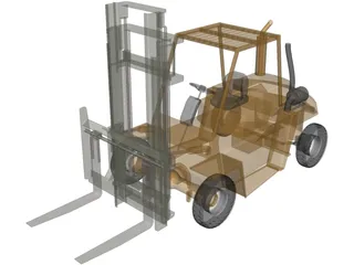 Fork Lift 3D Model