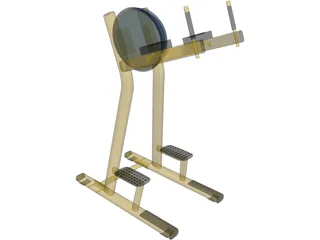 Leg Raise Machine 3D Model