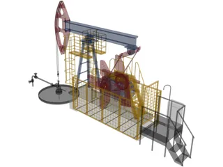 Arctic Oil Station 3D Model