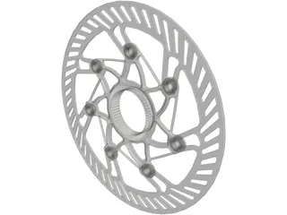 Center Lock Brake Rotor 3D Model