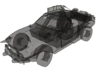 Zombie Car 3D Model