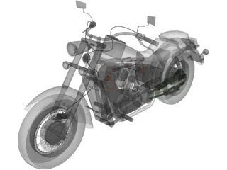 Honda VT400 Shadow 3D Model
