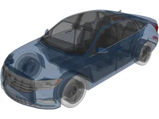 Volkswagen Jetta SEL (2019) 3D Model