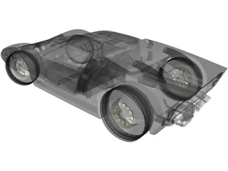 Ford GT40 3D Model