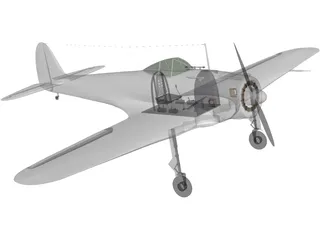 Nakajima Ki-43 Hayabusa 3D Model