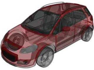 Suzuki SX4 (2010) 3D Model