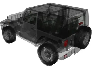 Jeep Wrangler Rubicon (2013) 3D Model