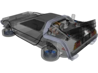 DeLorean DMC-12 3D Model