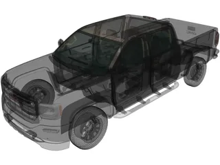 GMC Sierra 1500 CrewCab ShortBox AllTerrain (2017) 3D Model