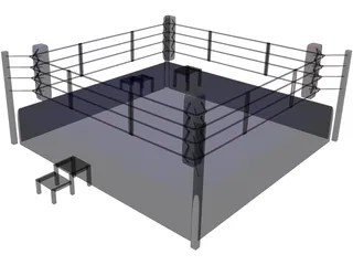 Boxing Ring 3D Model