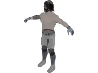 Aj Styles Fighter 3D Model