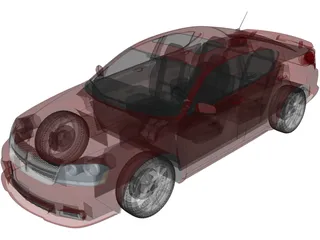 Dodge Avenger RT (2012) 3D Model