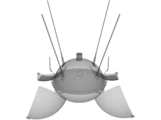 Luna 9 3D Model