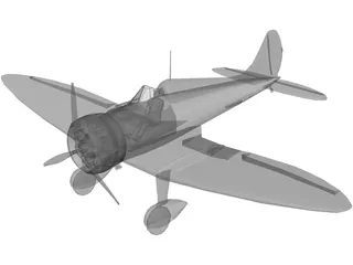 Mitsubishi A5M Claude 3D Model