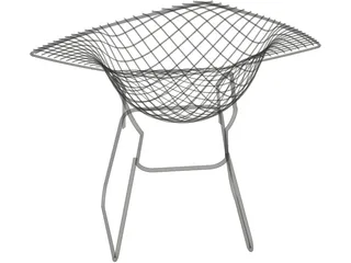 Bertoia Diamond Lounge Chair 3D Model