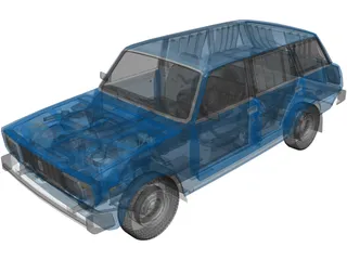 VAZ 2104 3D Model
