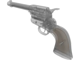 Colt 45 Peacemaker (1873) 3D Model