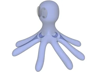 Cartoon Octopus 3D Model