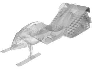 Snowmobile Concept 3D Model