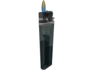 Plastic Lighter 3D Model