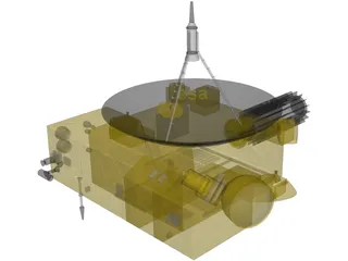 Ulysses ESA Sun Probe 3D Model