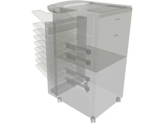 Xerox Copier Machine 3D Model