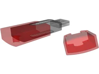Transcend USB Memory Stick 3D Model