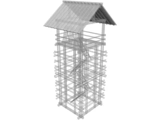 Lookout Seirou Tower 3D Model