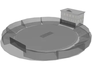 Cricket Ground 3D Model