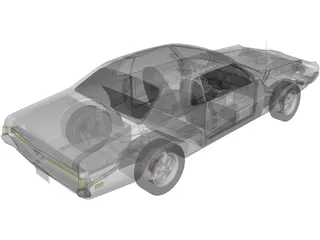 Mercury Cougar Eliminator (1970) 3D Model