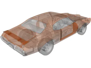 Pontiac GTO (1969) 3D Model