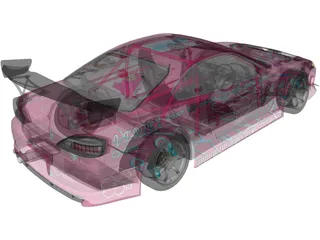 Nissan Silvia S15 Yashio Factory Drift 3D Model