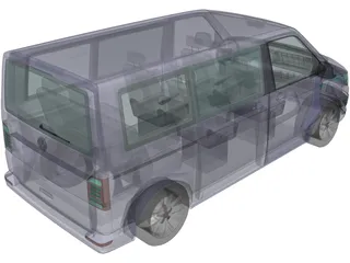 Volkswagen Caravelle (2018) 3D Model