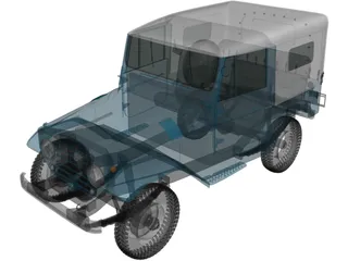 Toyota Land Cruiser [J20] (1958) 3D Model