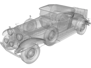 Cadillac V16 Roadster (1930) 3D Model