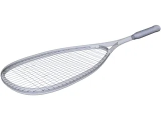 Squash Racket Dunlop 3D Model