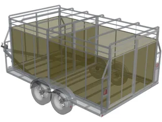 Stock Trailer 3D Model