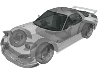 Mazda RX7 (1999) 3D Model