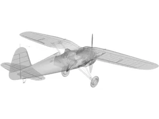 PZL P11 3D Model