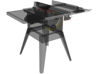 Table Saw 3D Model