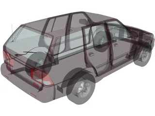 Daewoo Musso 3D Model