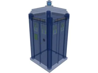 British Police Call Box 3D Model