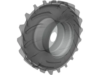 Tractor Wheel 710-70 R38 - MB10 3D Model